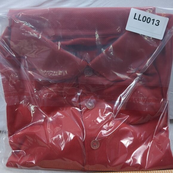 Nike Polo Shirt Adult Mens X-Large Red Dri-Fit Golf Outdoors Casual Ford Direct - Picture 10 of 10